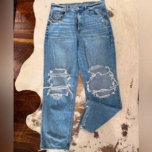 American Eagle Distressed Blue Denim Jeans